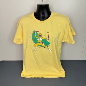 Yellow Power Ranger Graphic T-shirt Mens Size Medium Unbranded